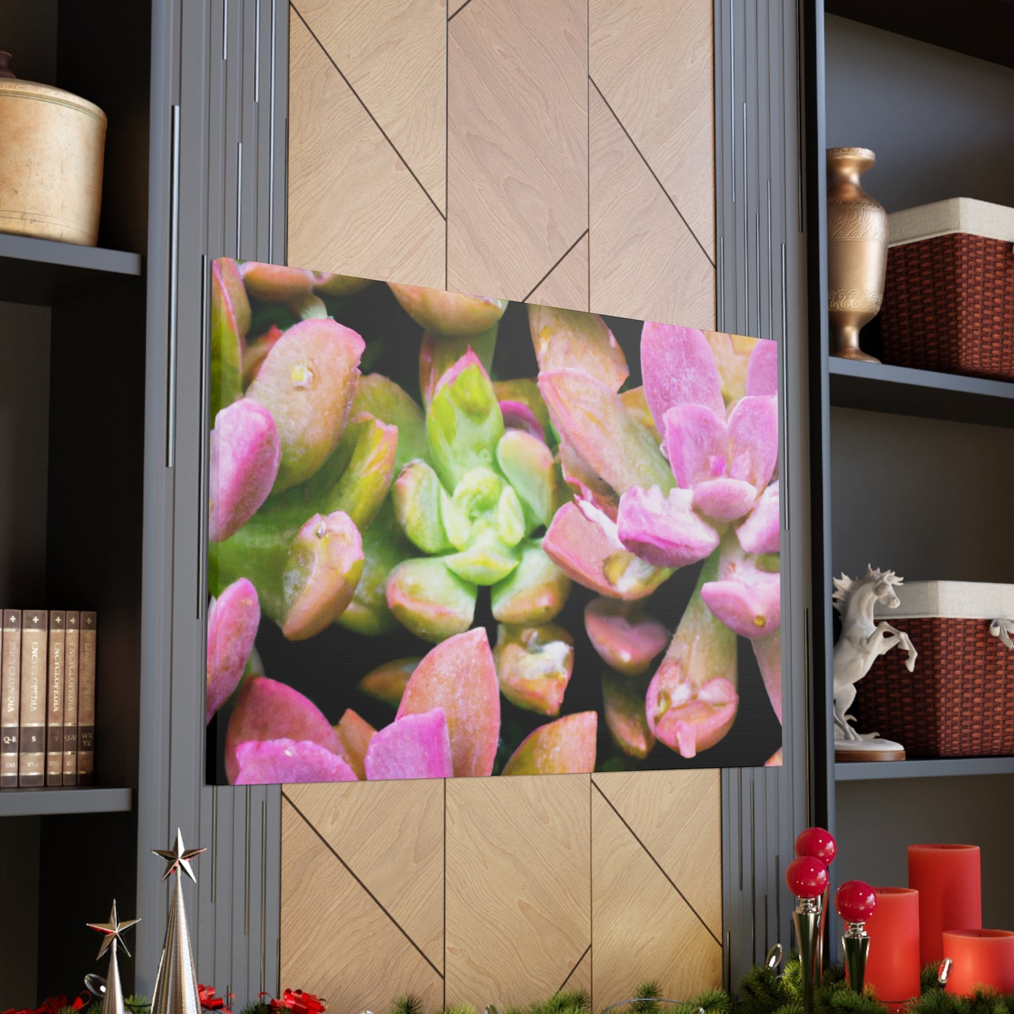 Blooming Garden Delight - Canvas - Succulent