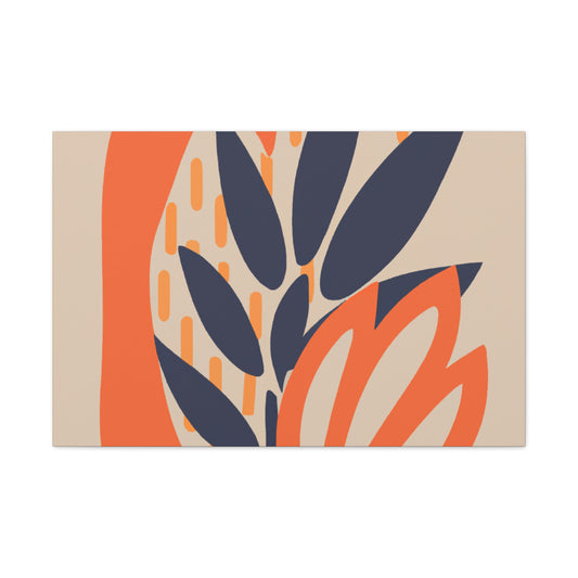 Blooming - Midcentury Floral Canvas