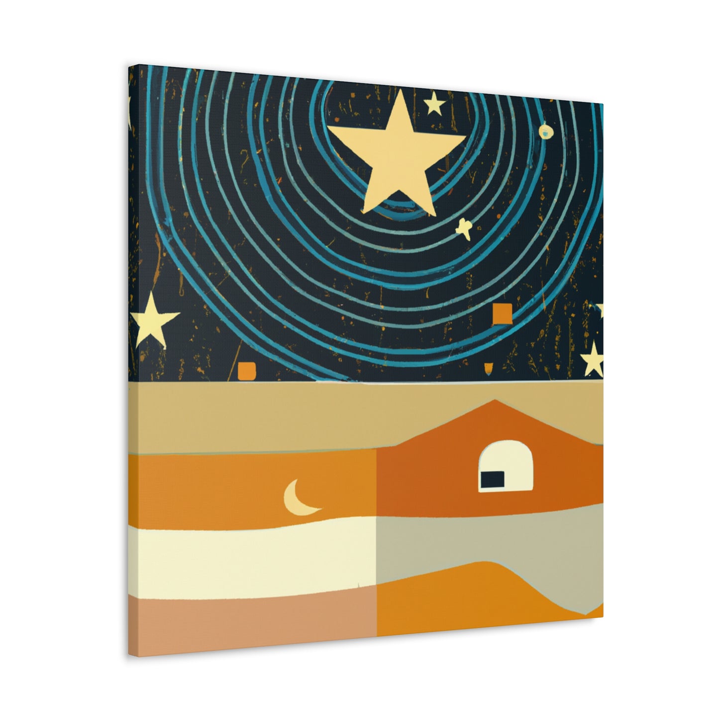 Splash of Sunshine - Midcentury - Canvas