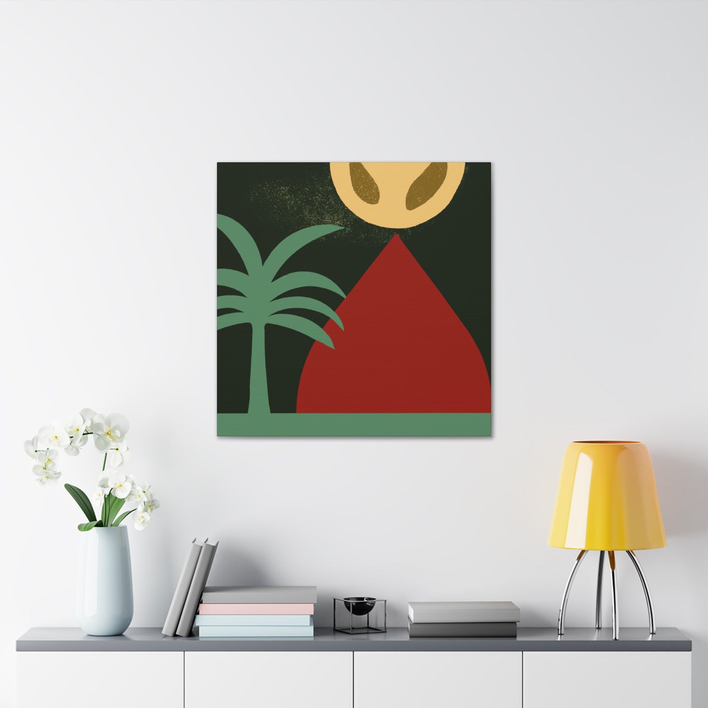 "Majestic Vibrancy - Midcentury" - Canvas
