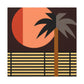 Moonlit Palm- Midcentury Canvas