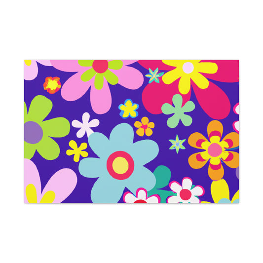 The Floral Dash!  A zany race involving teams of five, where each member must pick up a different type of flower while running as fast as they can to the finish line! Only the team that has all five members and their - Canvas