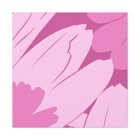 Pink Roselle - Floral - Canvas