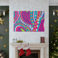Flamenose! - Abstract Retro Design Canvas