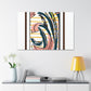 Flametail Parrot - Midcentury Canvas
