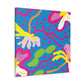 Flower Fling - Retro Design Floral Canvas