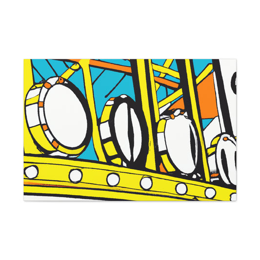 Dinky Diner Lights - Canvas - Pop Artt