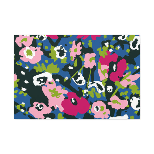 The Floral Frenzy: a game in which players race to collect the most colorful and fragrant flowers in a garden and arrange them in a beautiful bouquet. The player who collects the most flowers and arranges them most creatively wins the game - Canvas