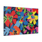 Flower Power Petal Push: - Floral Canvas
