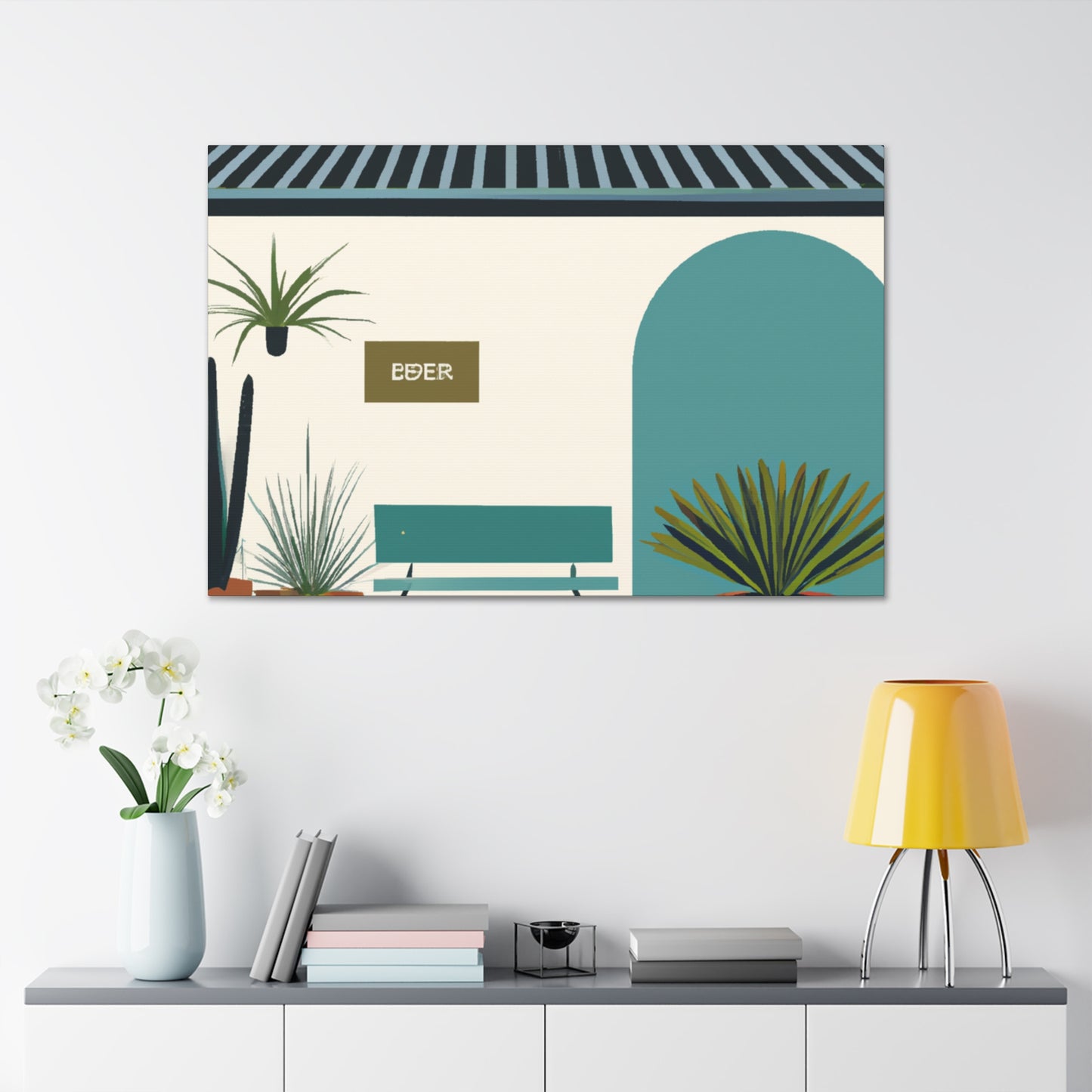 Turbulent Twirls - Midcentury - Canvas