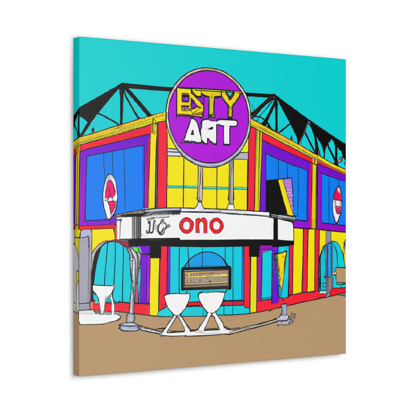 Twisty Time Soda Shop - Canvas