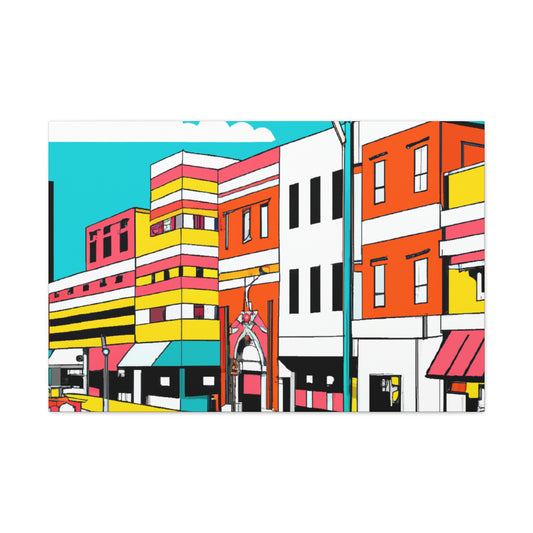 Jukebox Avenue - Pop Art Canvas