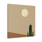 "Scalloped Elegance - Vintage Contemporary" - Desert Canvas