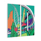Carnival of Colors - Landscape - Amusement - Canvas