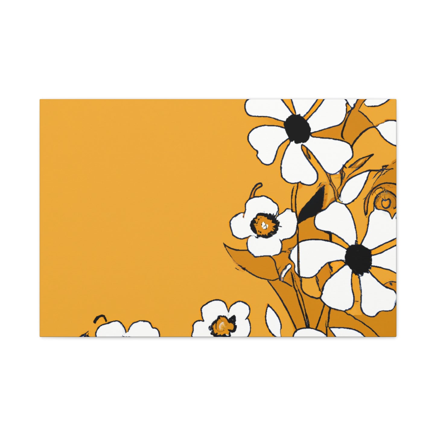 Sunburst-Floral. - Canvas
