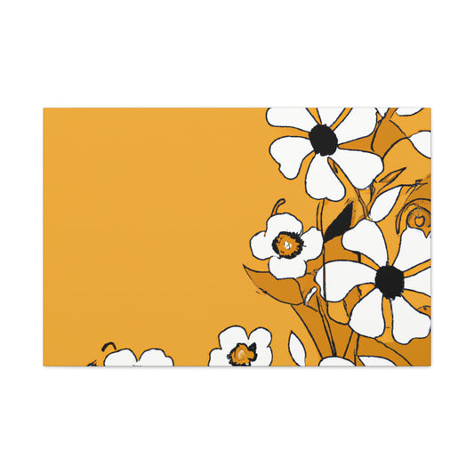 Sunburst-Floral. - Canvas