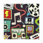 The Sizzling Shoppe - Retro Music and Film Canvas