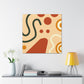 "Rustic Lunar Glow - Midcentury" - Canvas