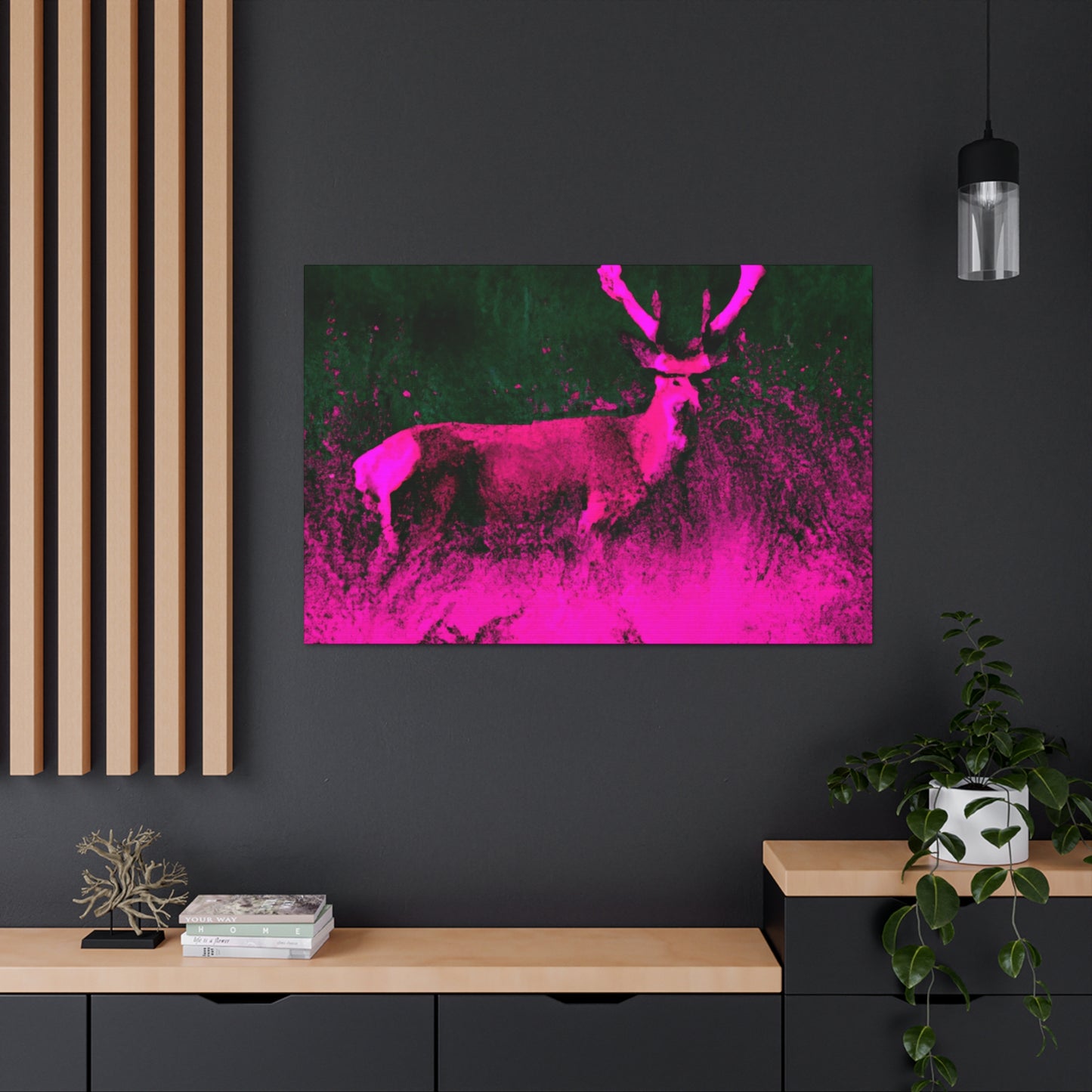 Pink Steer - Canvas - Wildlife