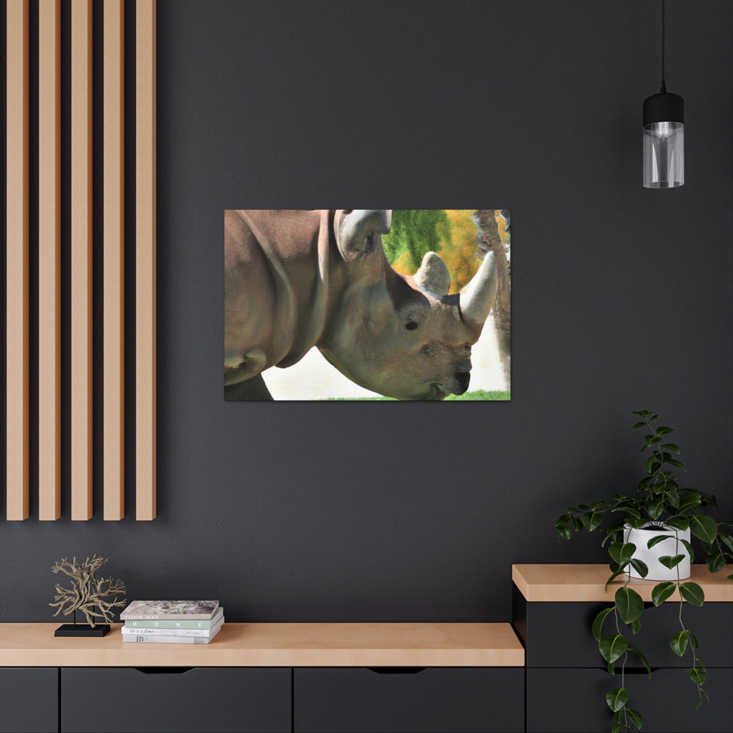 Rhino Head - Canvas - Wildlife