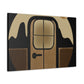 "Atomic Orbit- Midcentury" - Canvas