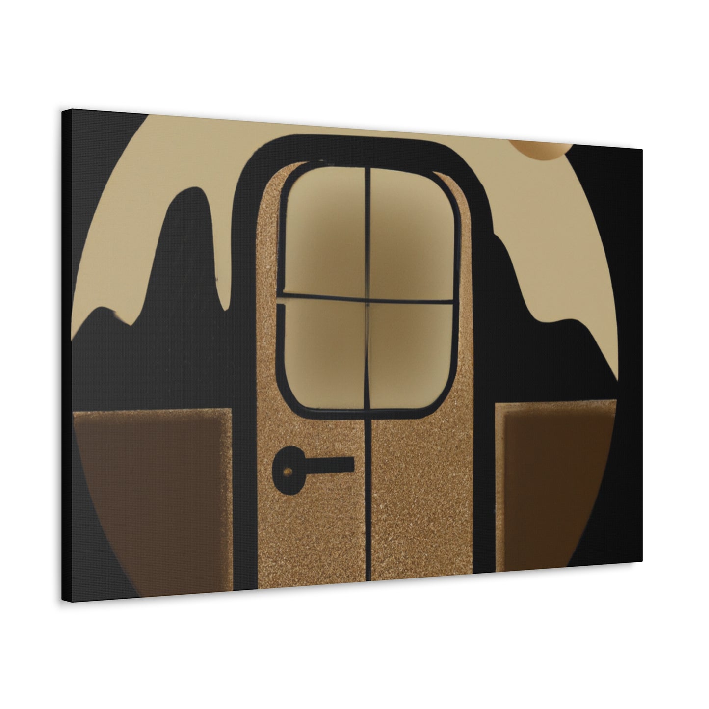 "Atomic Orbit- Midcentury" - Canvas