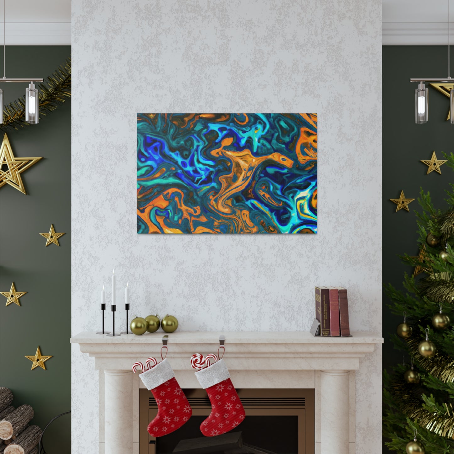 Fire and Water - Canvas - Abstract