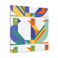 "Feathered Swirl - Midcentury" - Canvas