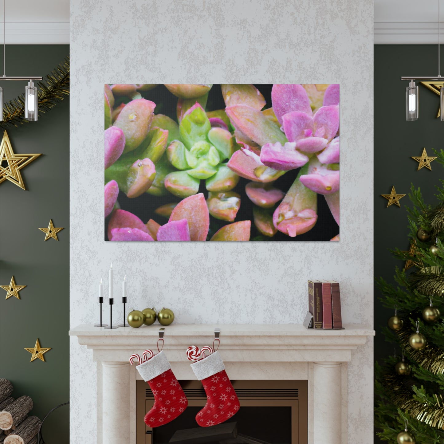 Blooming Garden Delight - Canvas - Succulent