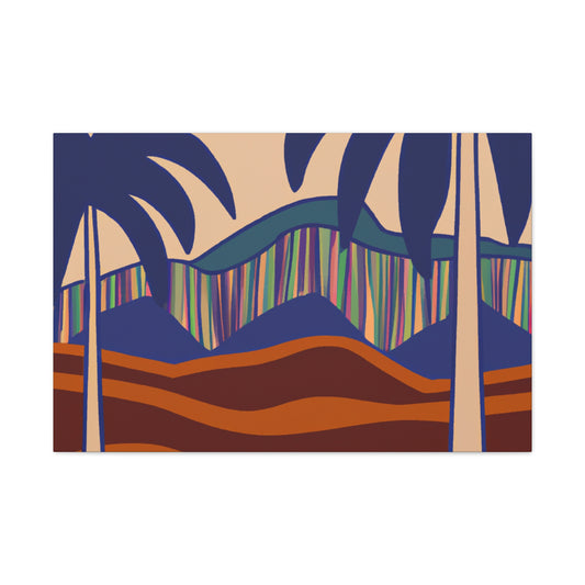 Vibey Tropics- Midcentury Canvas
