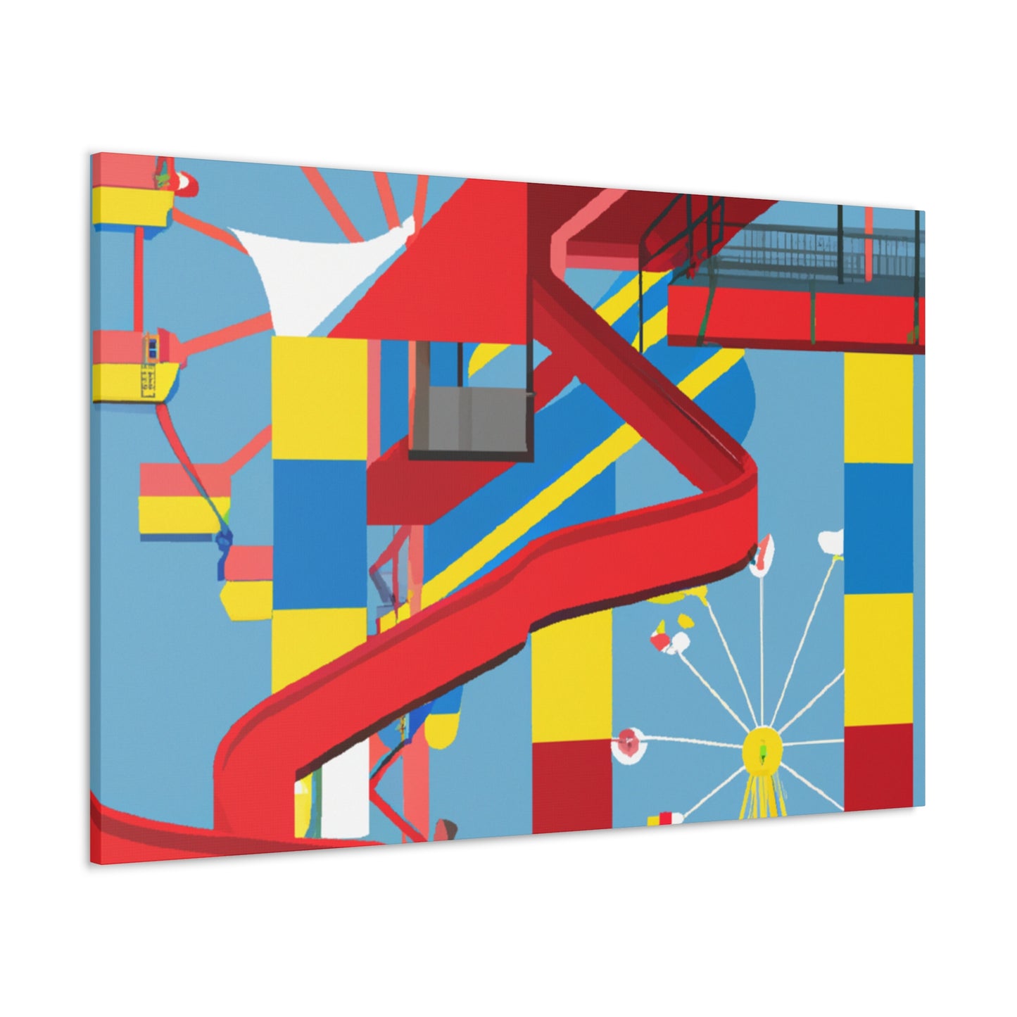 Cotton-Candy City - Amusement - Canvas