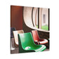 "Breezy Oasis - Midcentury" - Canvas