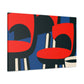 Vibrant Reflections - Midcentury - Canvas