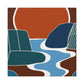 Vivid Hexagon- Midcentury - Canvas