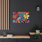 Flower Power Petal Push: - Floral Canvas