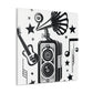 Grooving - Retro Music and Film Canvas