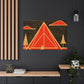 Electric Pyramid - Midcentury Canvas