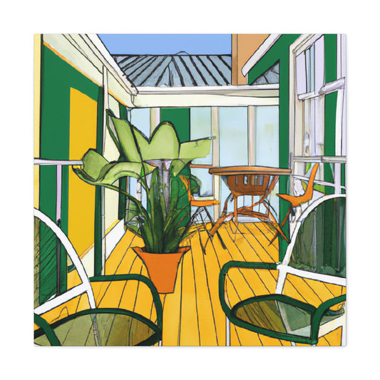 Zen Landscape - Midcentury - Canvas
