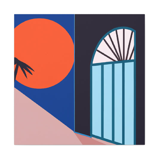 FluffyCloudyBear - Midcentury Canvas