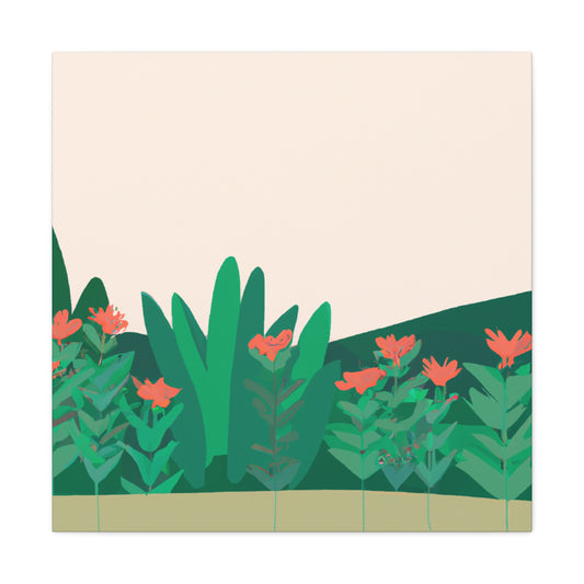 Butterfly Blooms Landscape - Canvas