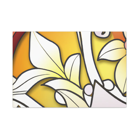 Leafy Warmth- Glass Canvas