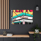 Rockin' 50's Rollerskating Rink - Pop Art Canvas