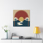 Converging Contrasts - Midcentury - Canvas