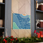 Blue Dream- Midcentury Canvas