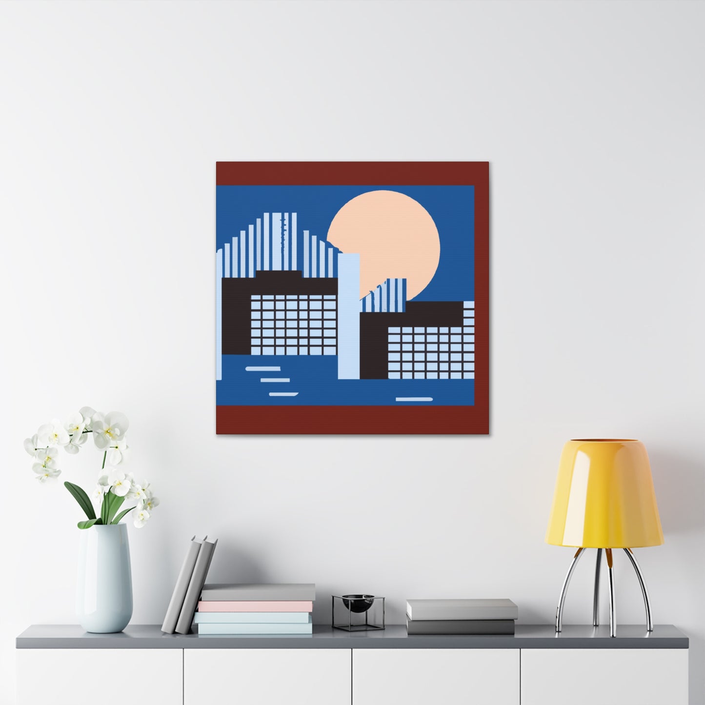 Verdant Plane- Midcentury - Canvas