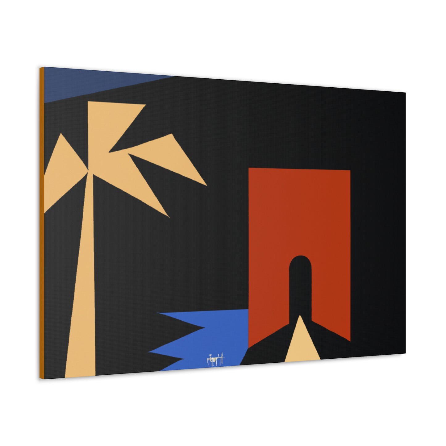 Musing Peaks - Midcentury - Canvas