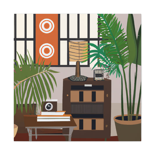 Vivid Blooms - Midcentury - Canvas