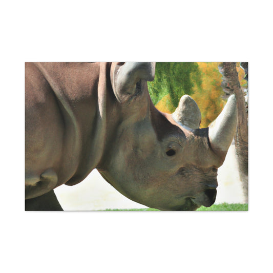 Rhino Head - Canvas - Wildlife