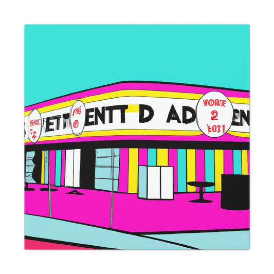 Radiant Rock n Roll Cafe - Canvas - Pop Art