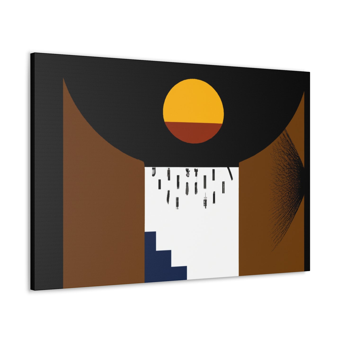 Reflecting Lane- Midcentury - Canvas